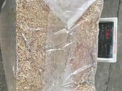 Wrapped corn cob granule bales