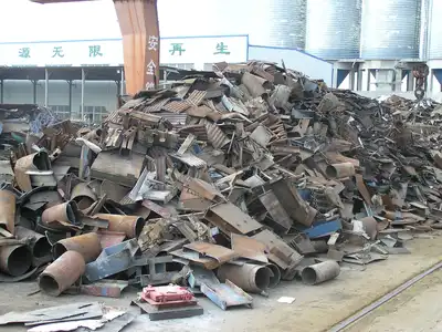 Heavy pipe and structural section scrap for cutting