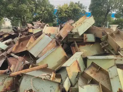 Oversized structural steel scrap for size reduction